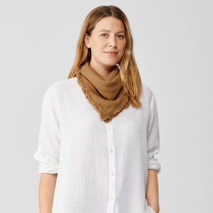Eileen Fisher organic cotton gauze bandana.